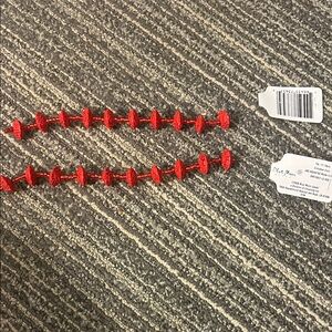 Vibrant Red Beaded Craft String